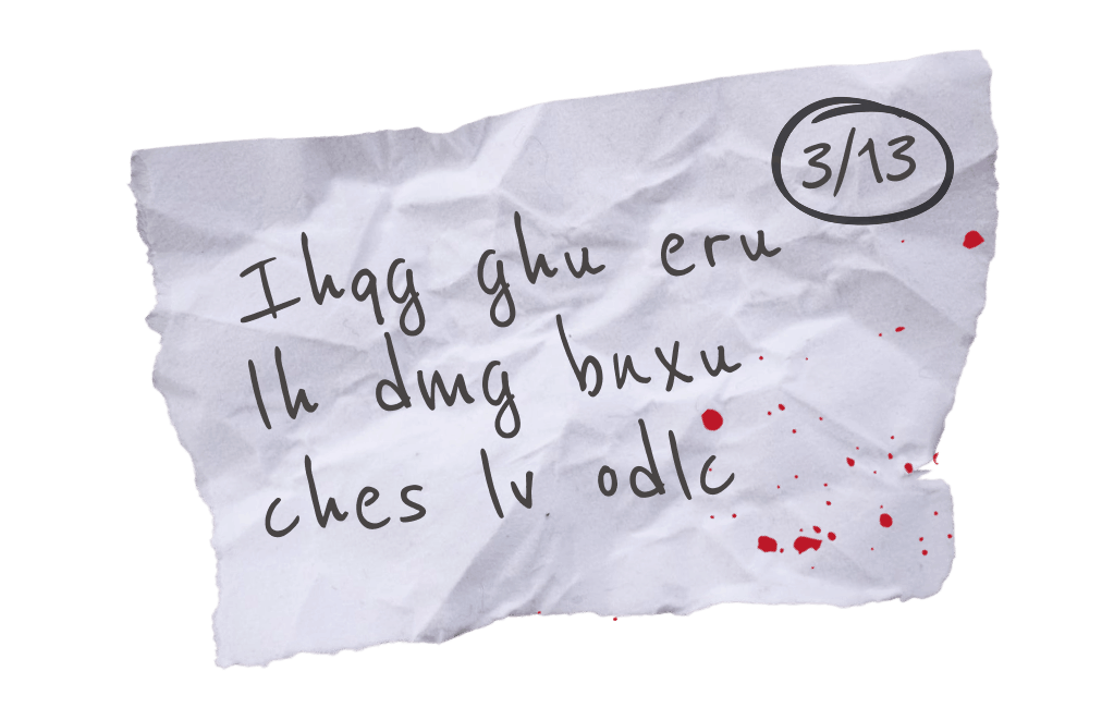 3/13 Ihqg ghu eru lh dmg bnxu ches lv odlc