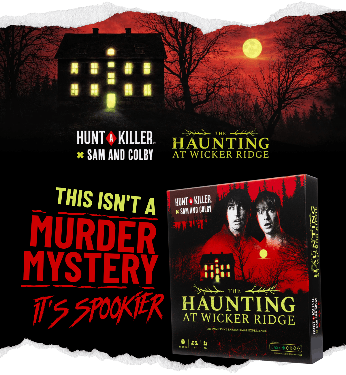 THIS ISN'T A MURDER MYSTERY... IT'S SPOOKIER